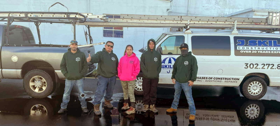 Construction crew in Delaware